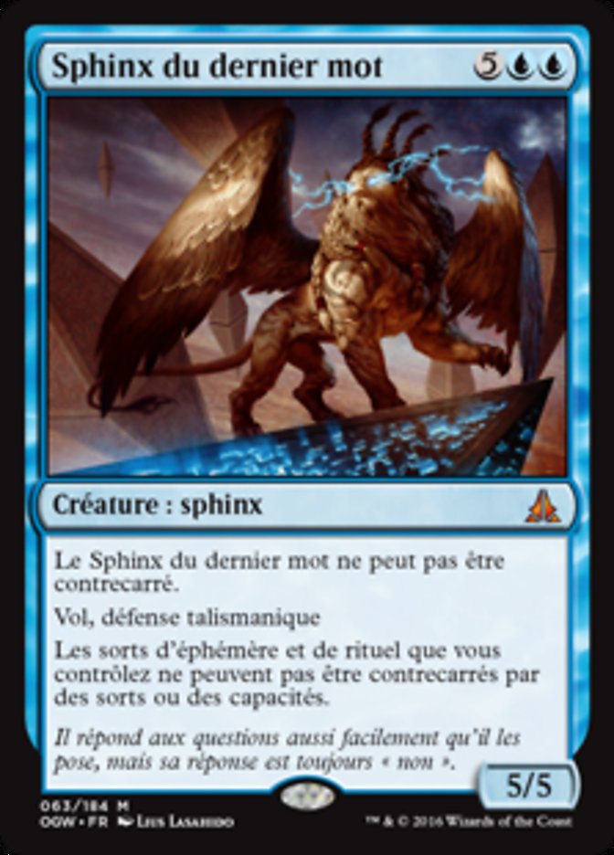 image Sphinx du dernier mot