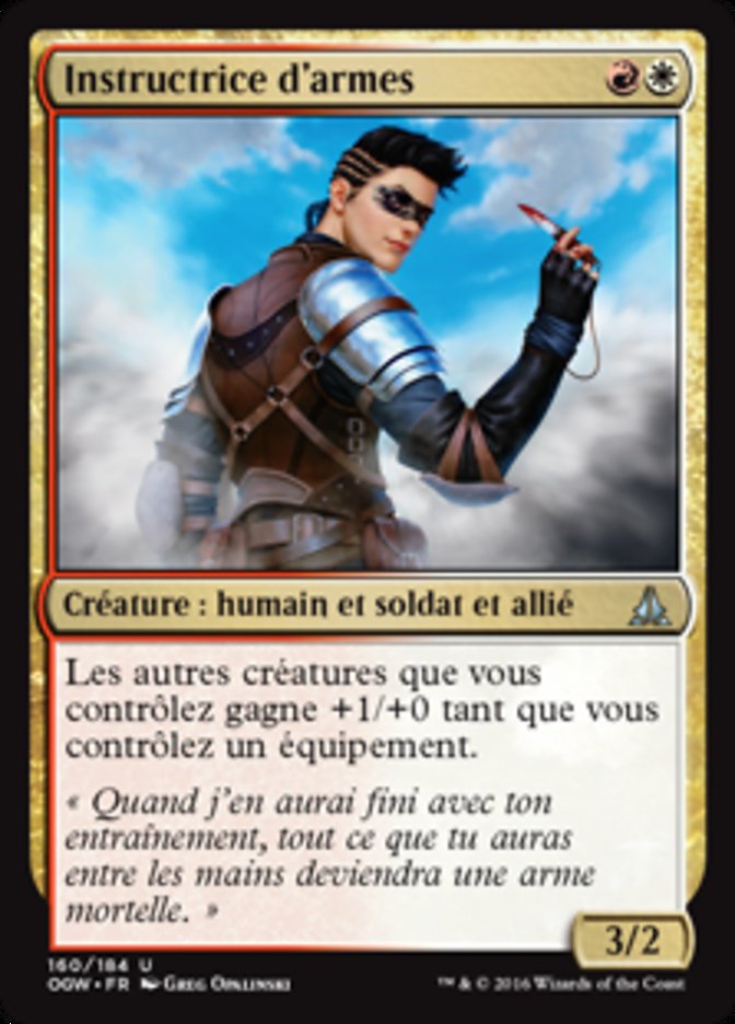 image Instructrice d'armes