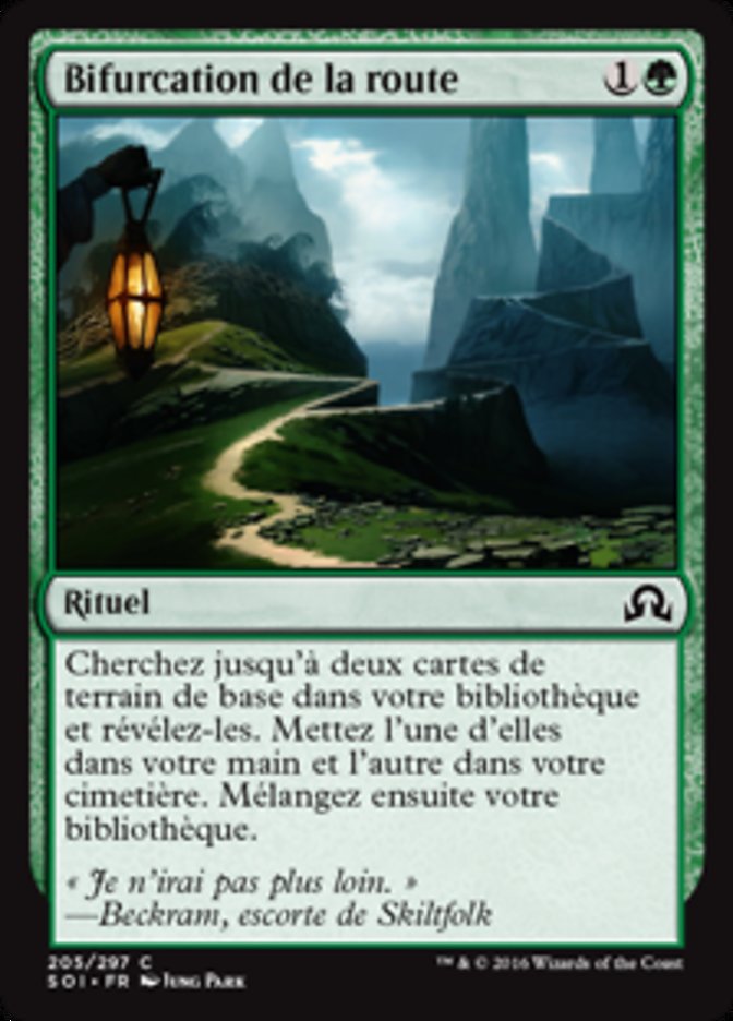 image Bifurcation de la route