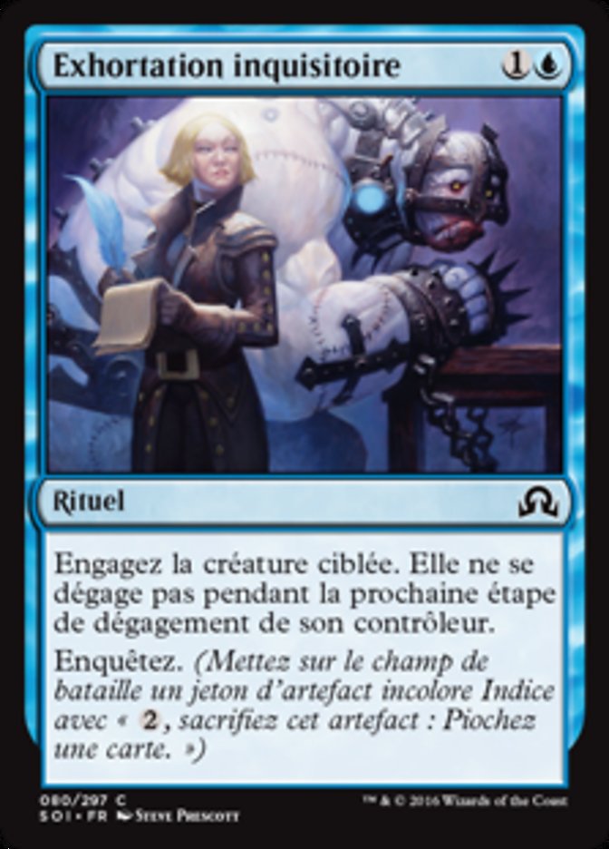 image Exhortation inquisitoire