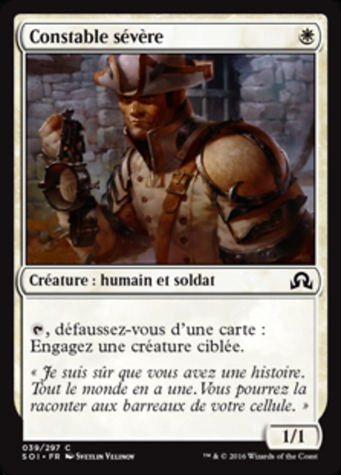 image Constable sévère