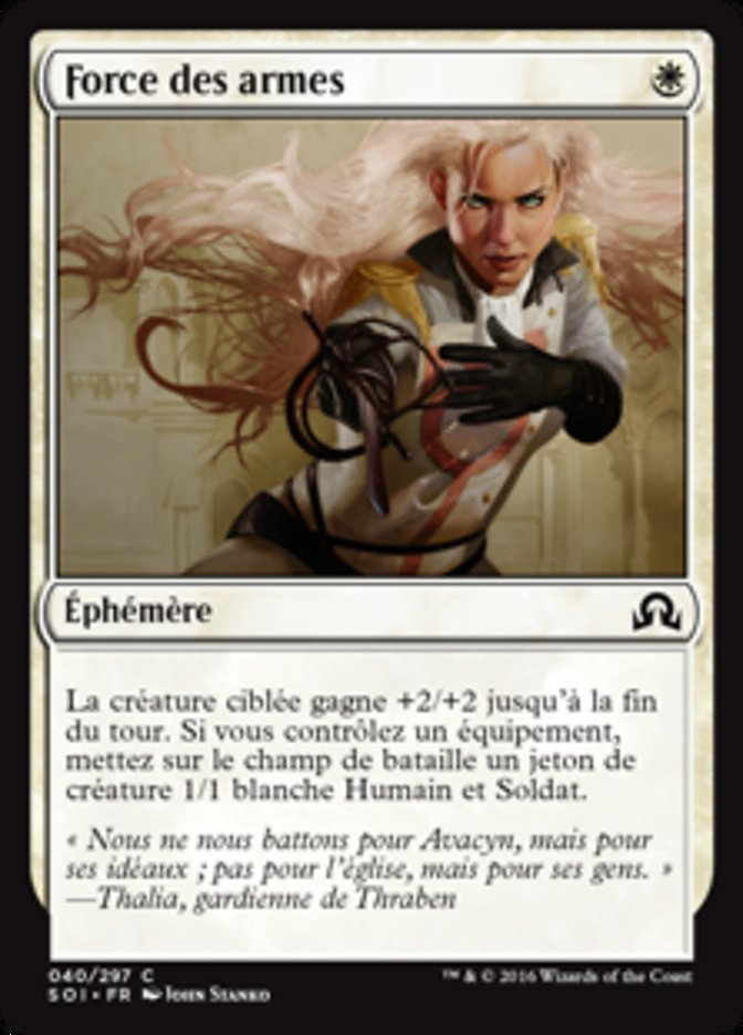 image Force des armes