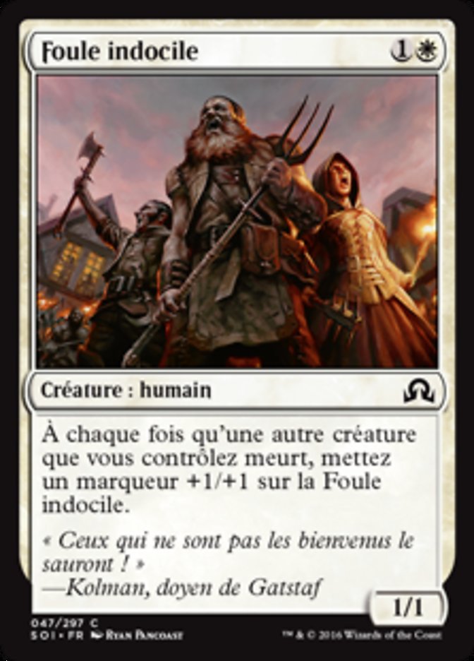 image Foule indocile
