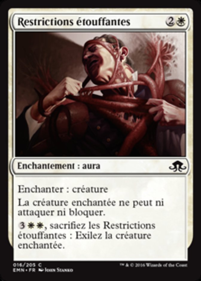 image Restrictions étouffantes