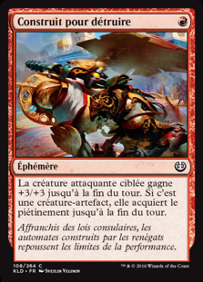 image Construit pour détruire