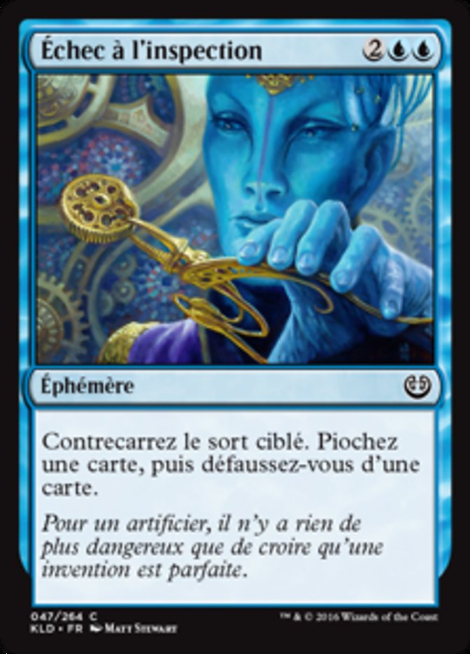 image Échec à l'inspection