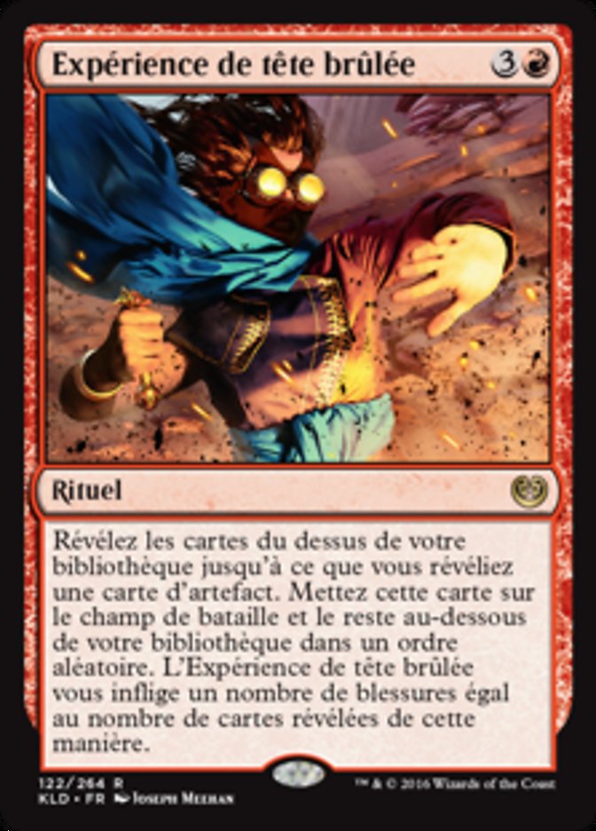 image Expérience de tête brûlée