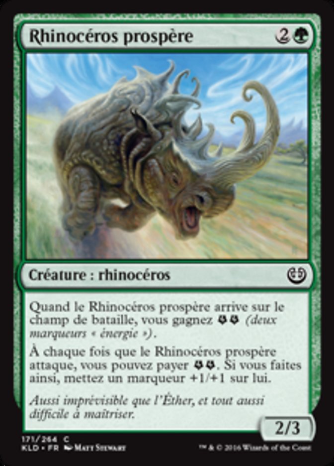 image Rhinocéros prospère