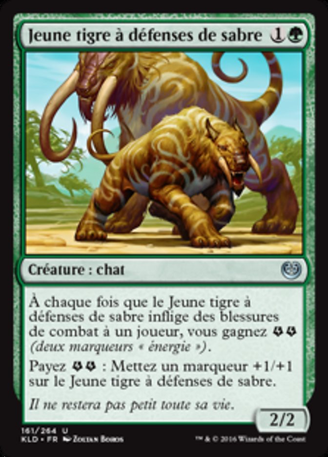 image Jeune tigre à défenses de sabre
