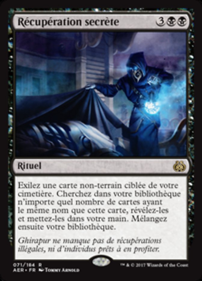 image Récupération secrète