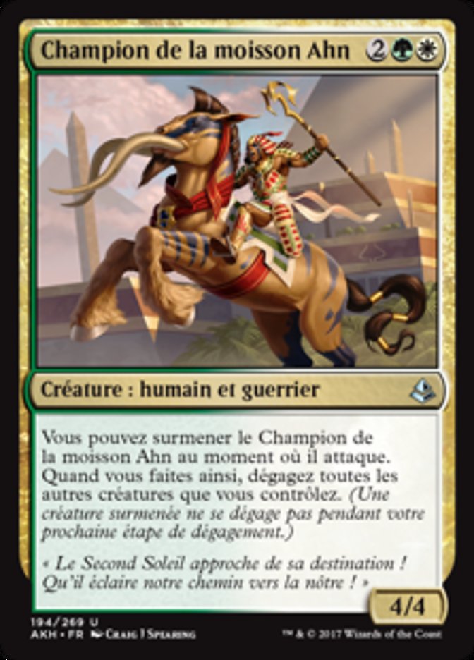 image Champion de la moisson Ahn