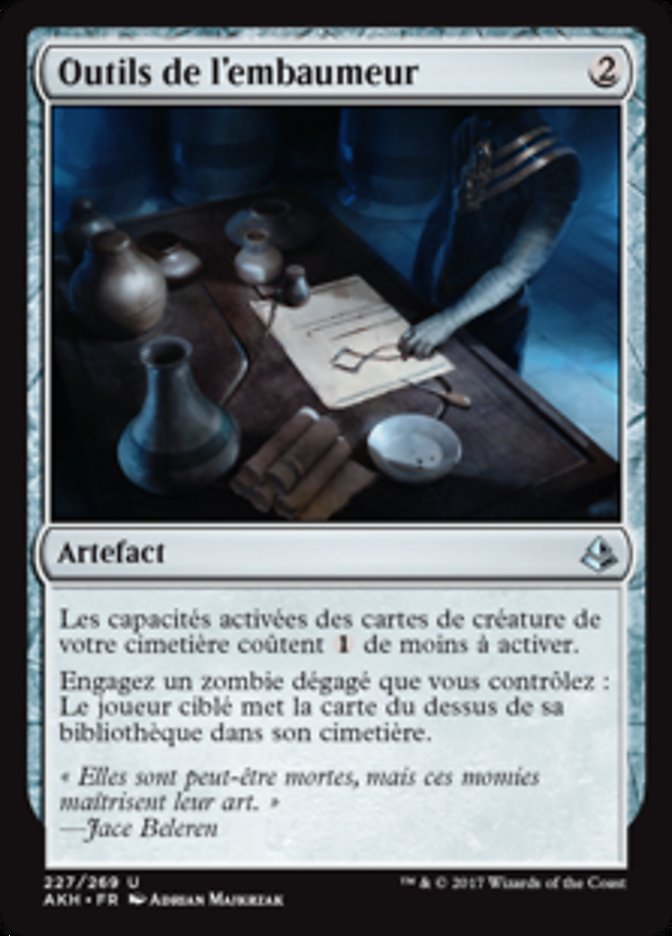 image Outils de l'embaumeur