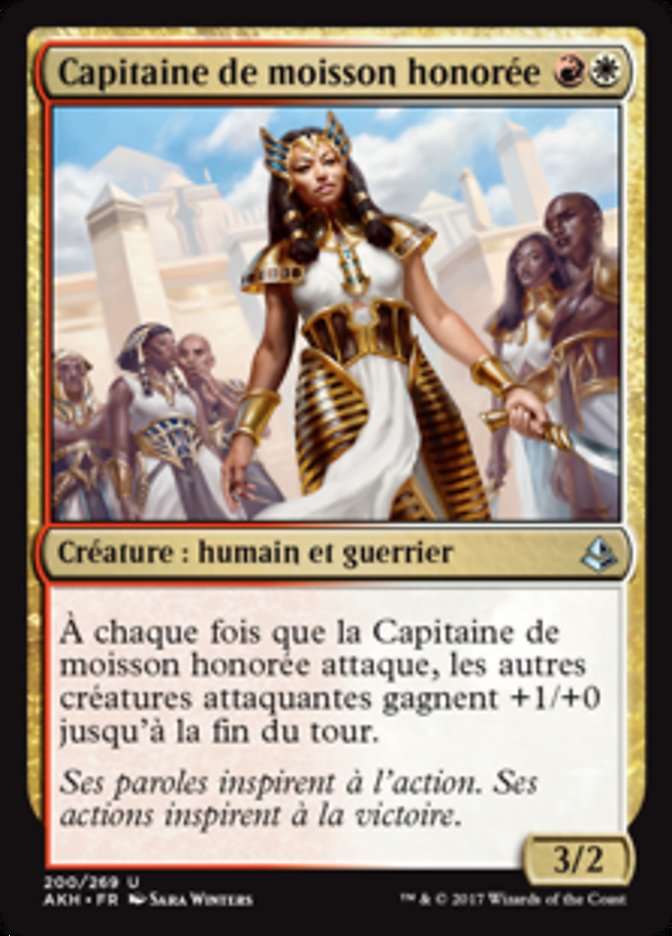 image Capitaine de moisson honorée