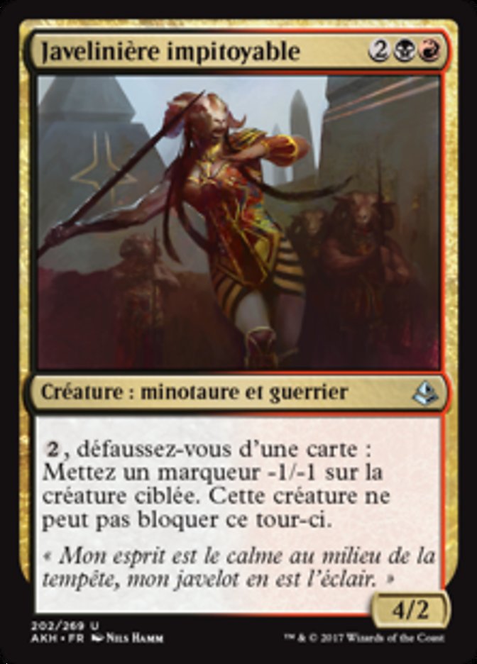 image Javelinière impitoyable