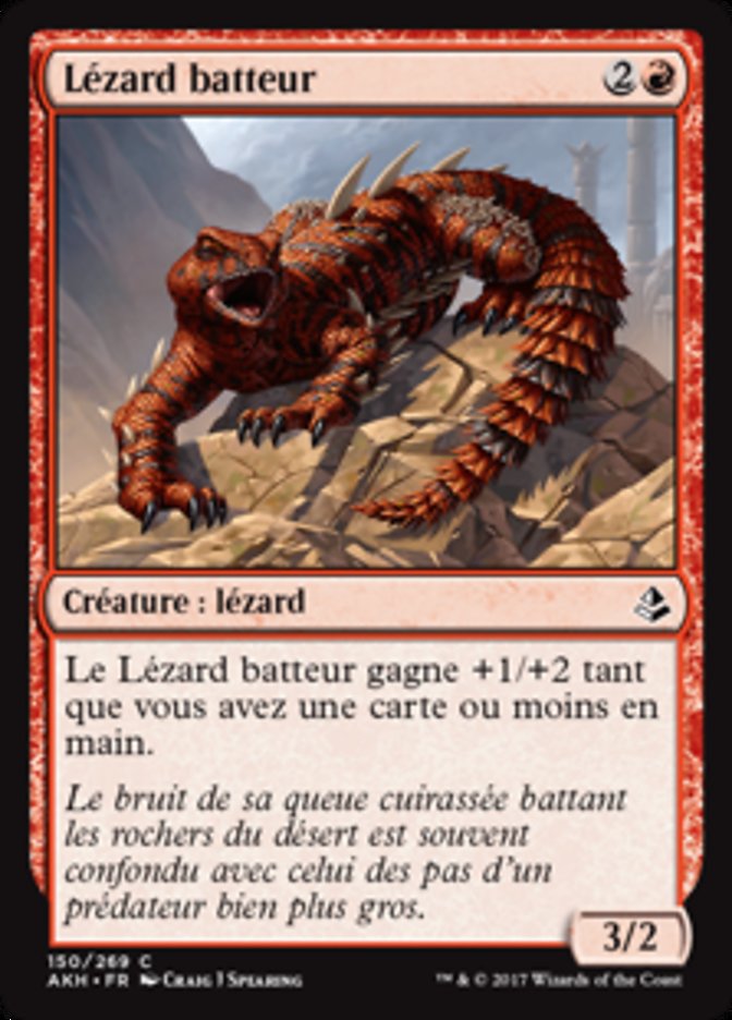 image Lézard batteur