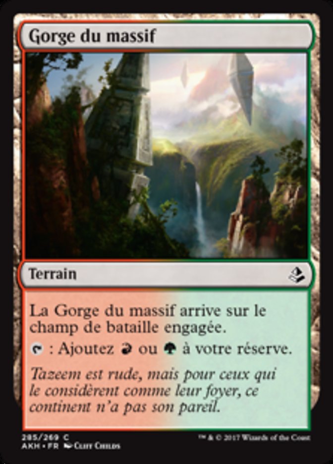 image Gorge du massif