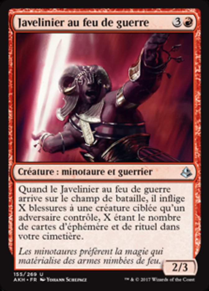 image Javelinier au feu de guerre