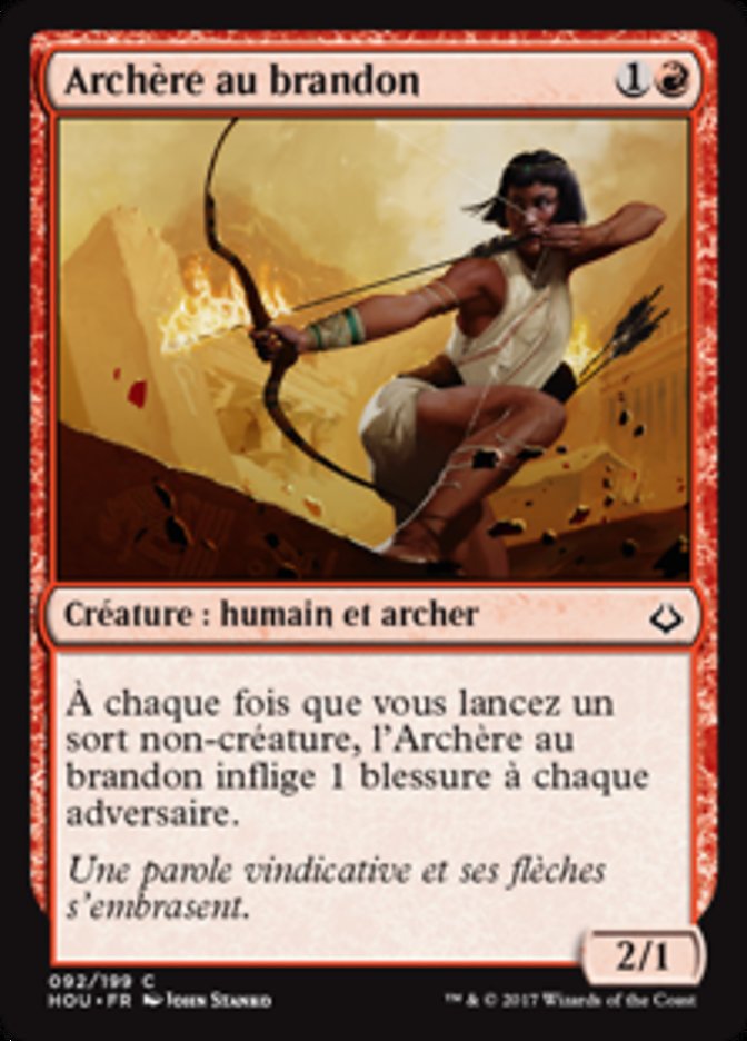 image Archère au brandon