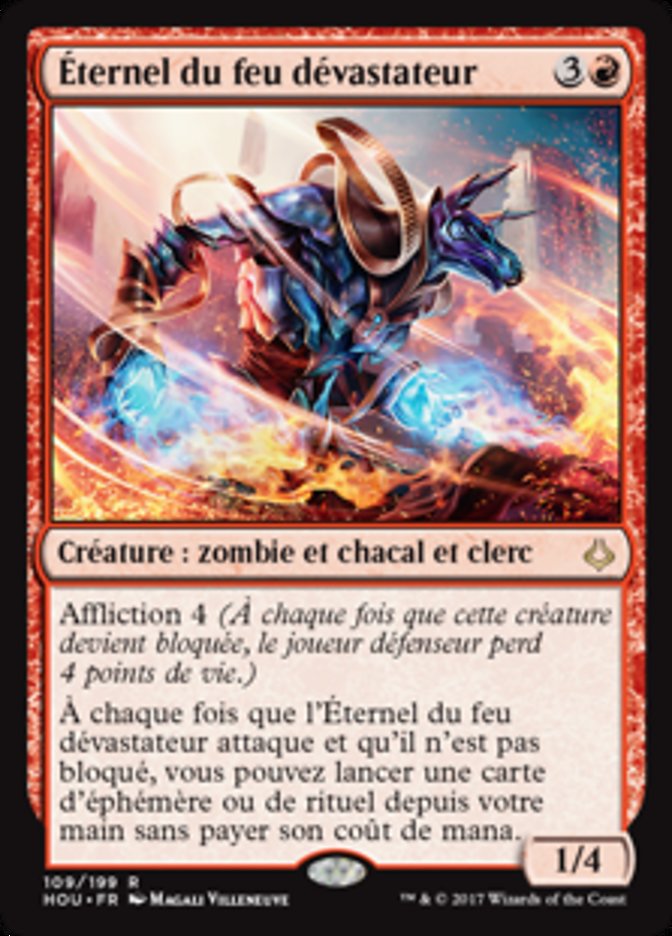 image Éternel du feu dévastateur