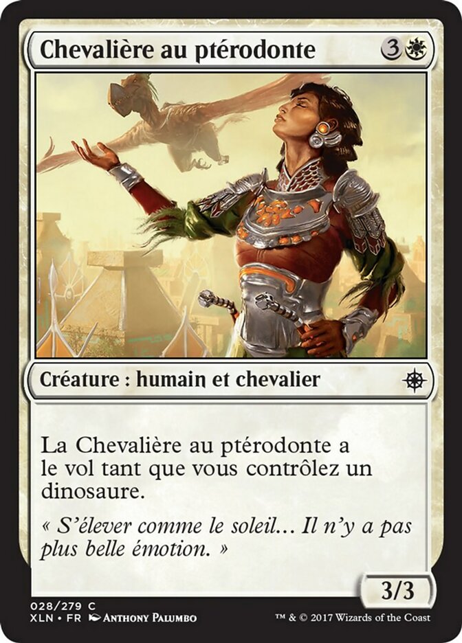 image Chevalière au ptérodonte