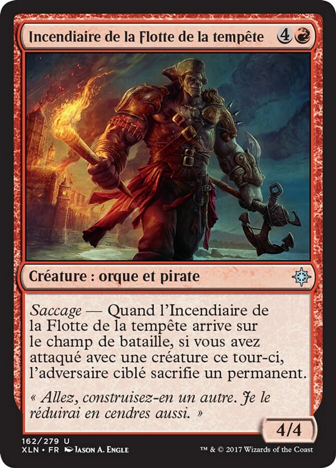image Incendiaire de la Flotte de la tempête