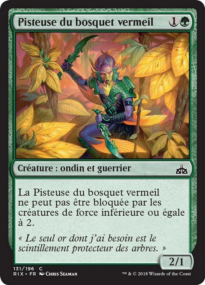 image Pisteuse du bosquet vermeil