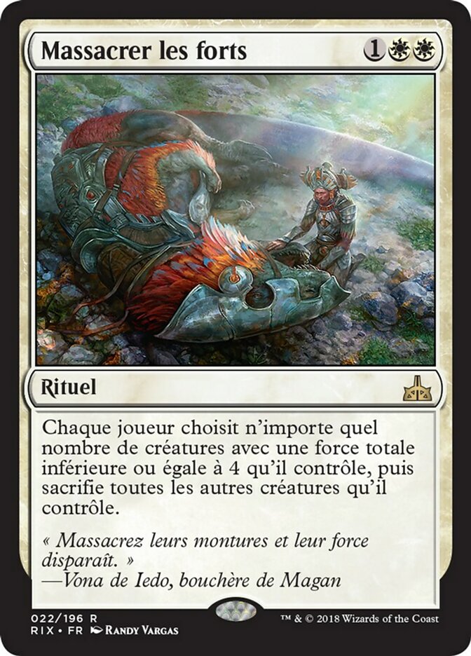 image Massacrer les forts