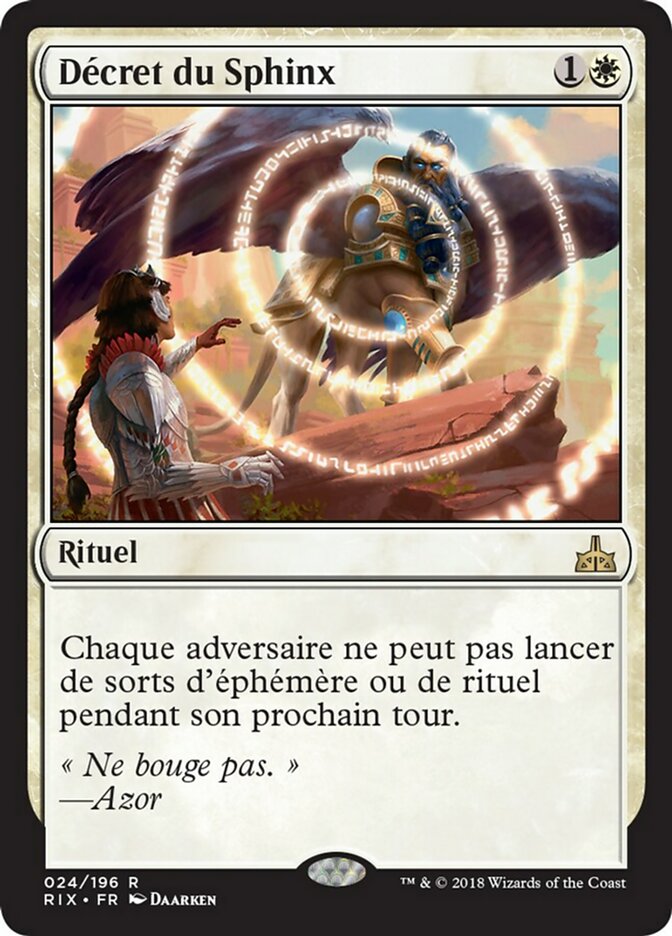 image Décret du Sphinx