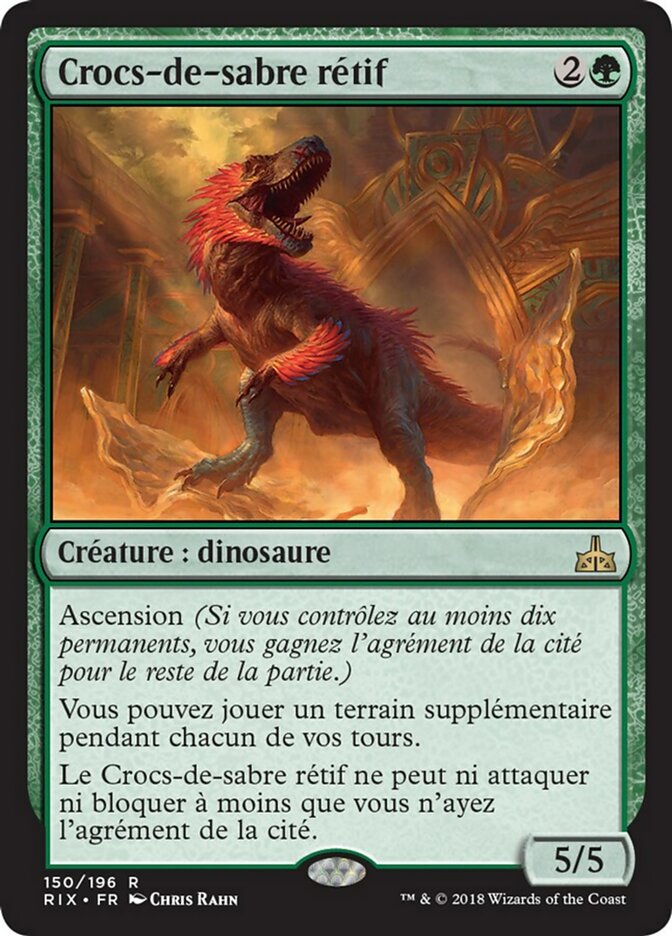 image Crocs-de-sabre rétif