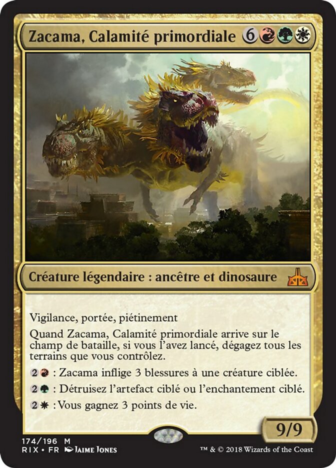 image Zacama, Calamité primordiale