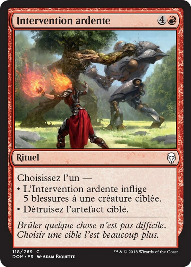 image Intervention ardente
