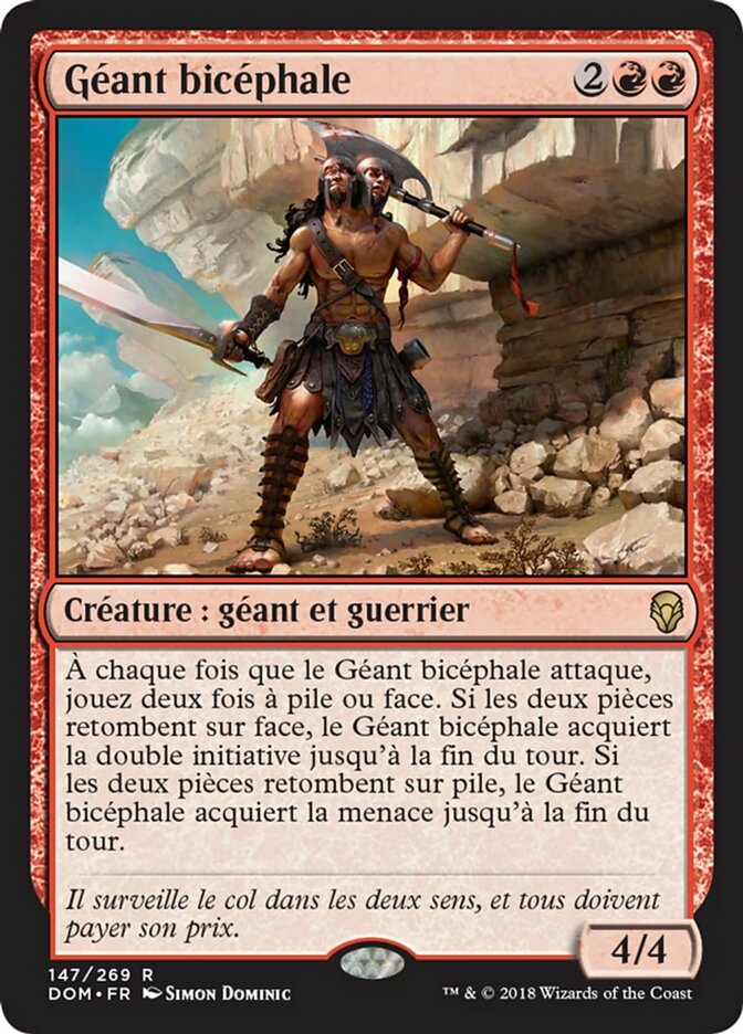 image Géant bicéphale