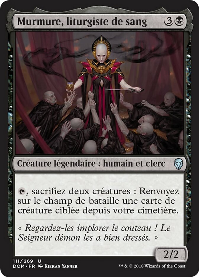 image Murmure, liturgiste de sang