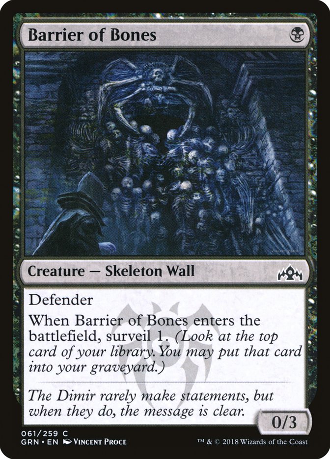 image Barrier of Bones