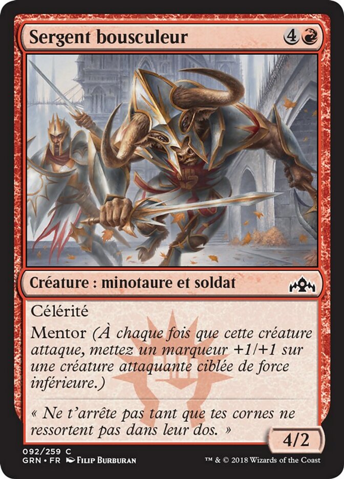 image Sergent bousculeur