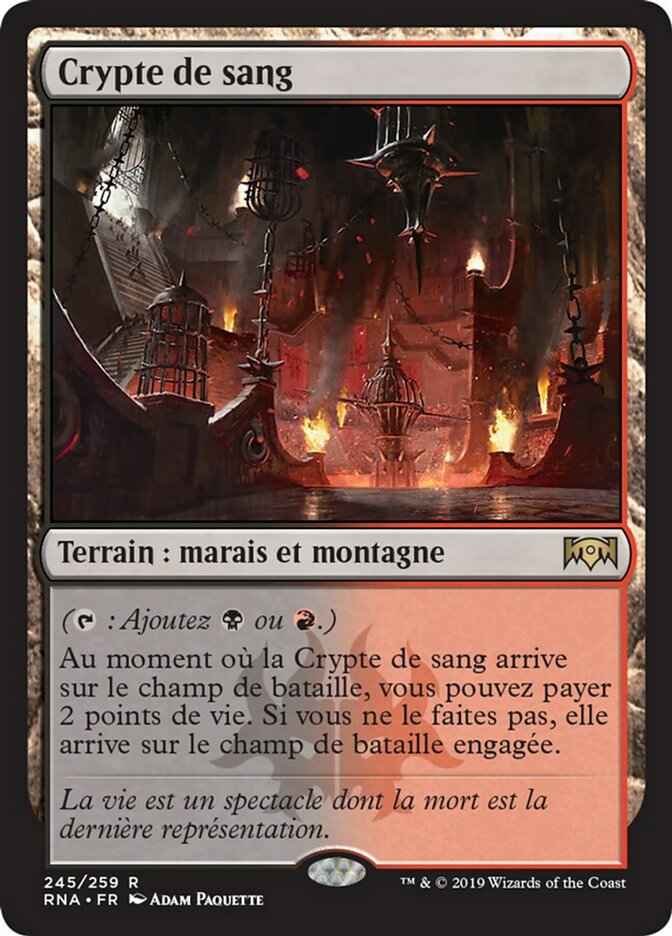 image Crypte de sang
