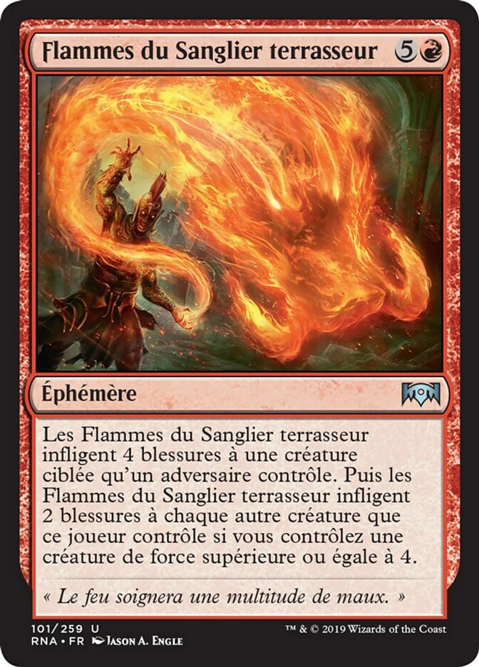 image Flammes du Sanglier terrasseur