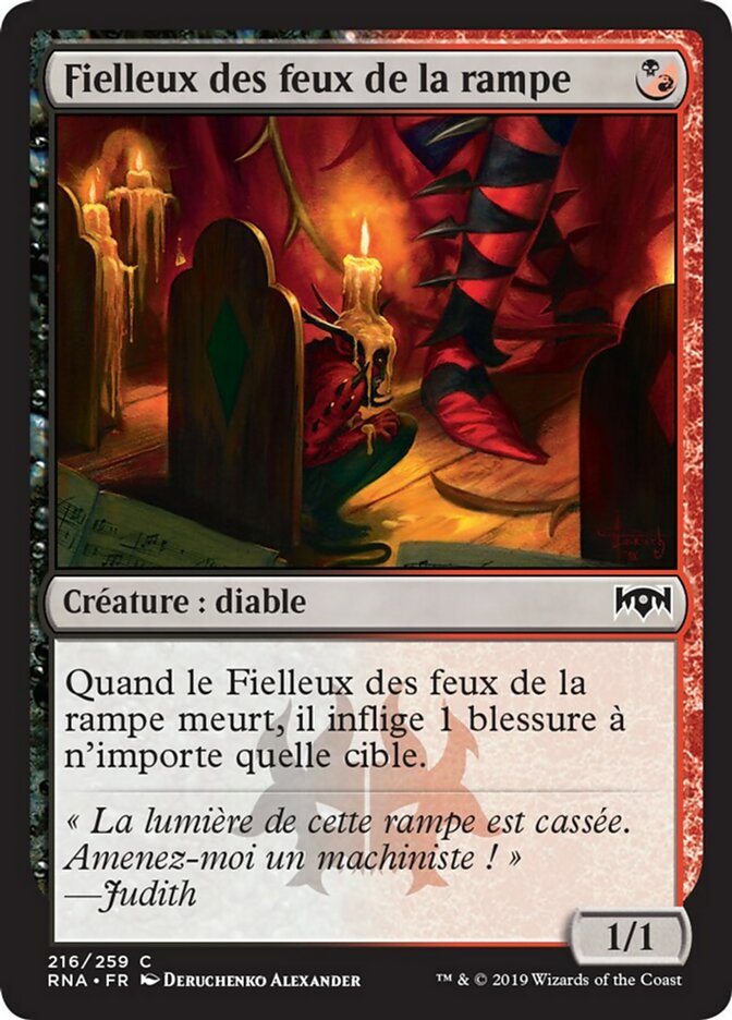 image Fielleux des feux de la rampe
