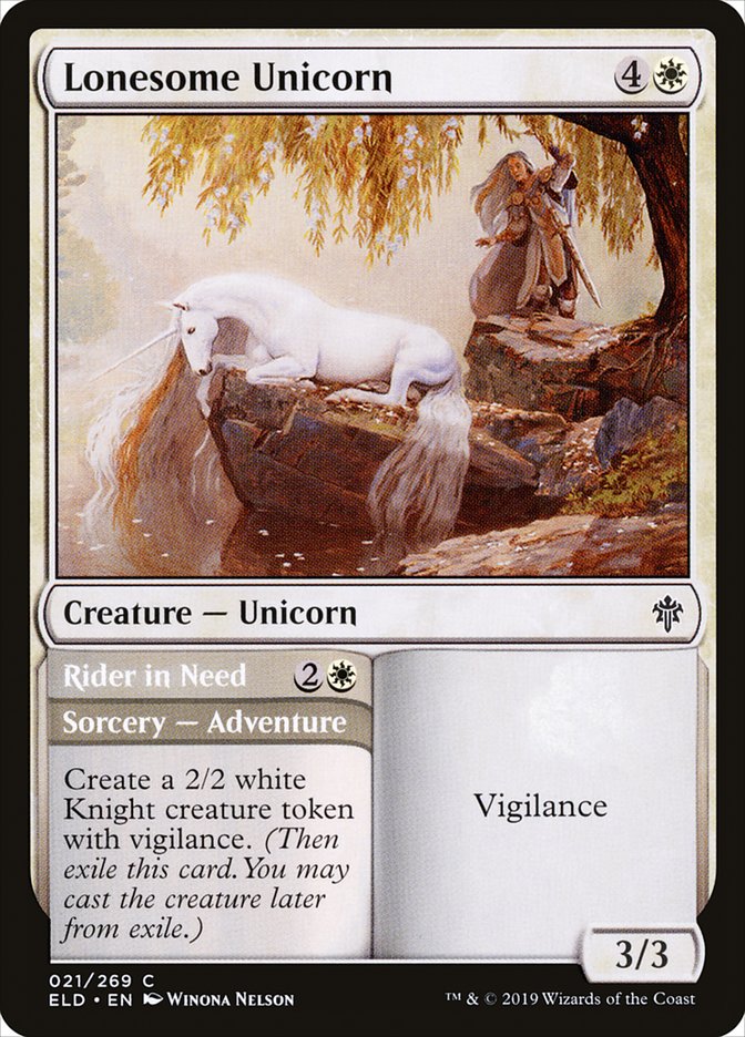 image Lonesome Unicorn // Rider in Need