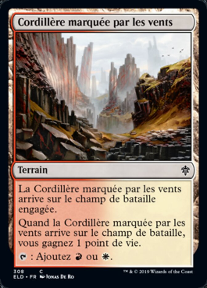 image Cordillère marquée par les vents