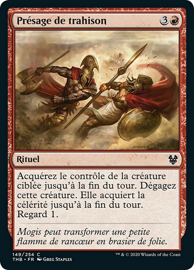 image Présage de trahison