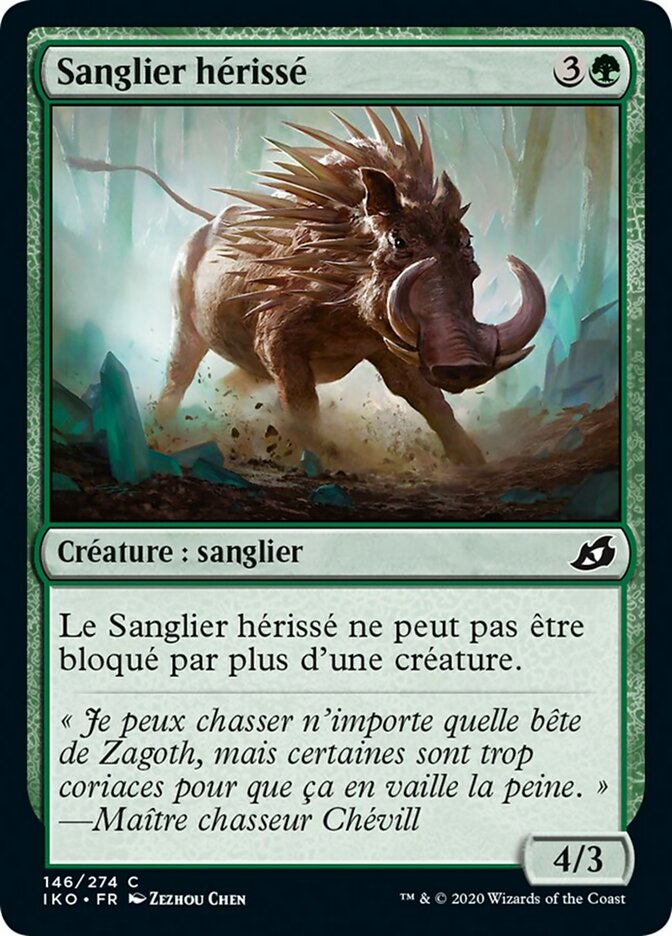 image Sanglier hérissé