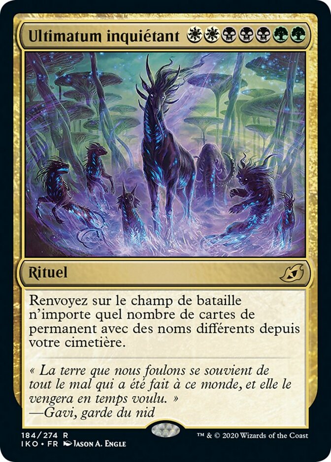 image Ultimatum inquiétant
