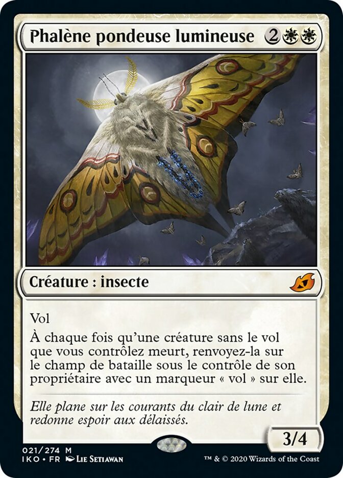 image Phalène pondeuse lumineuse