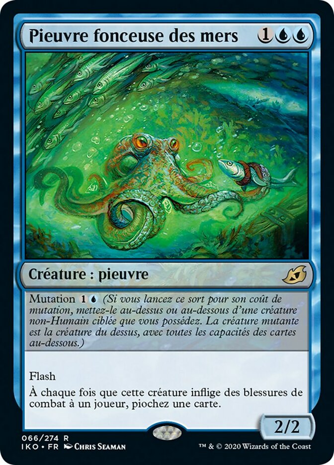 image Pieuvre fonceuse des mers