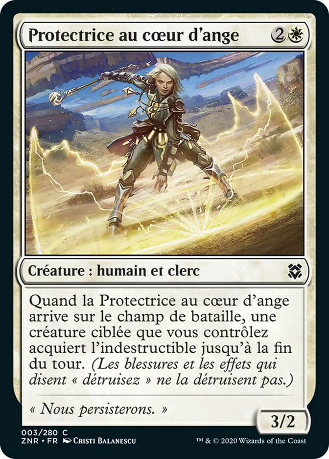 image Protectrice au cœur d'ange