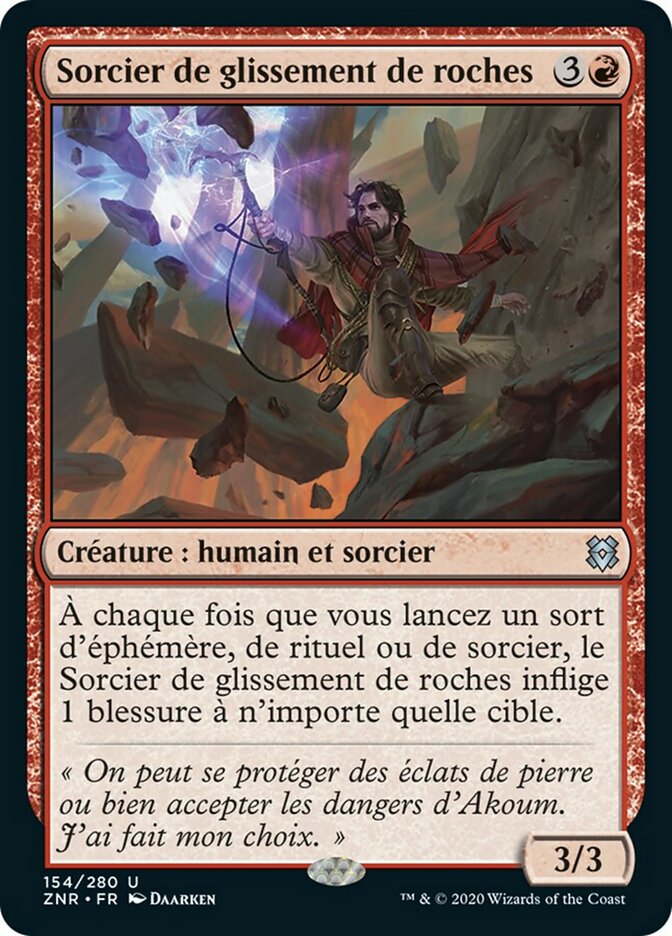 image Sorcier de glissement de roches
