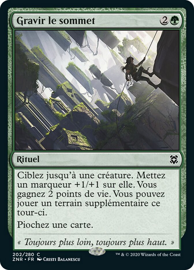 image Gravir le sommet