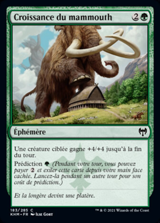 image Croissance du mammouth