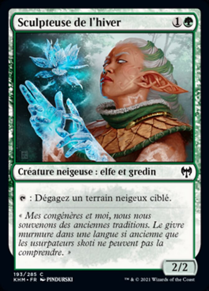 image Sculpteuse de l'hiver